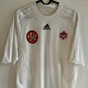 Canada 2000s adidas White Men’s Short-Sleeve Jersey Size Large #31
